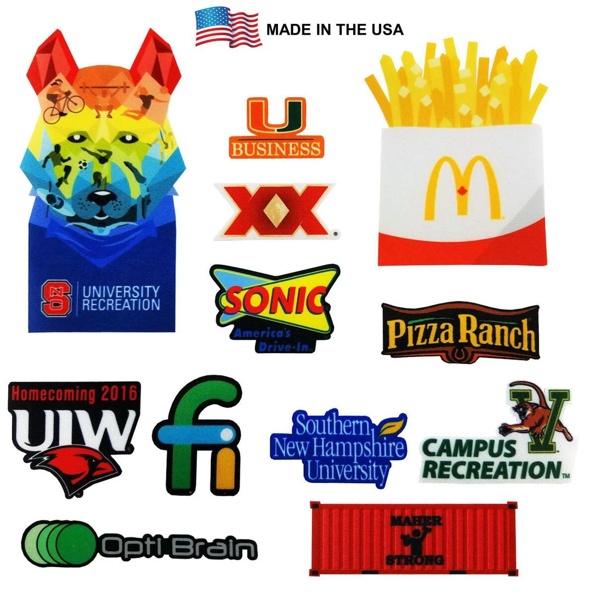 Instant Image 4CP Dye Sub Fabric Stickers 1