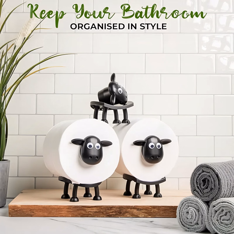 3D Printed Sheep Toilet Paper Holder