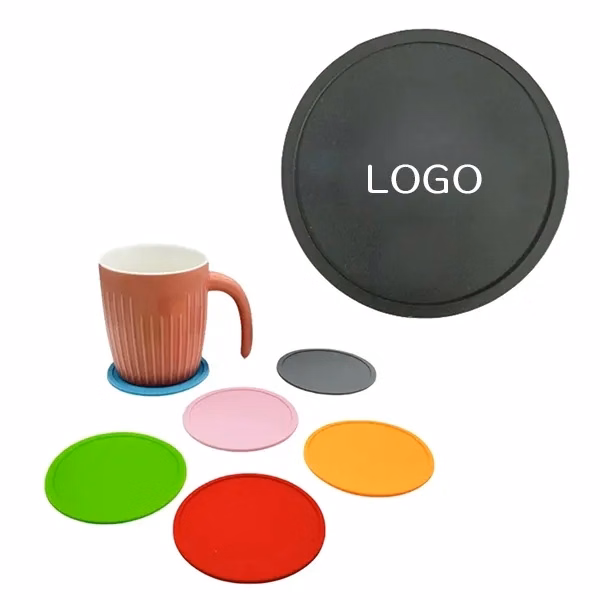 Round Silicone Coaster Set with Food-Grade Heat Mats