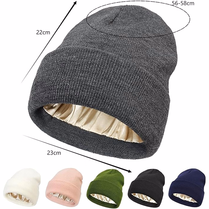 Winter Silk Satin Hat