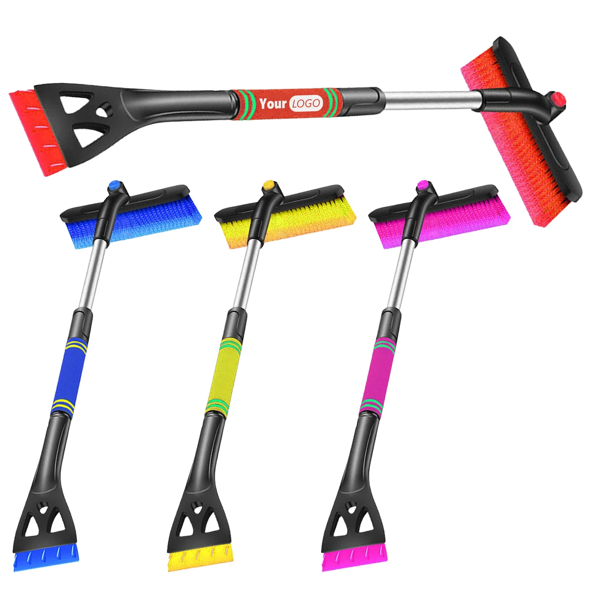 Abs Efficient 2-In-1 Snow Brush For Vehicle Snow And Ice Removal 1