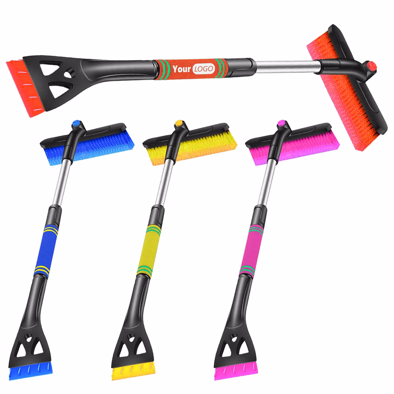Abs Efficient 2-In-1 Snow Brush For Vehicle Snow And Ice Removal
