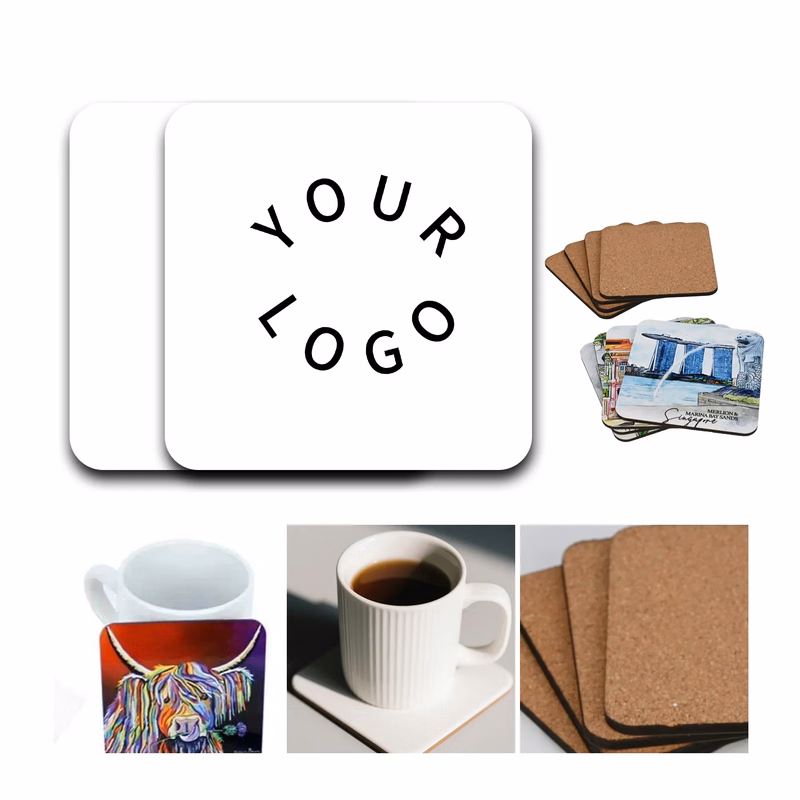 MOQ 50 Square Cork Drink Coaster
