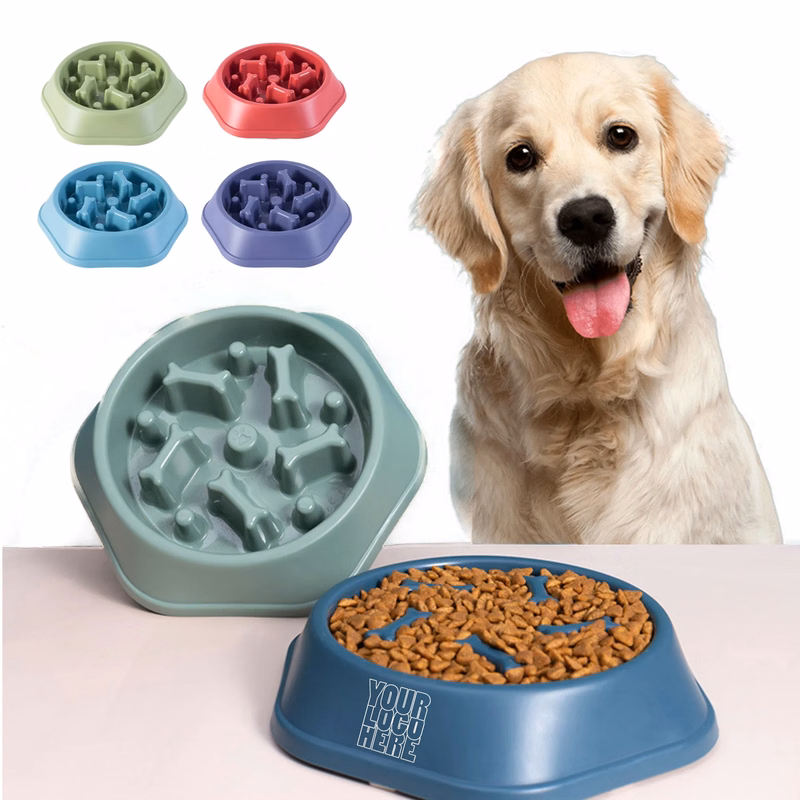 Dog Bowl Slow Feeder Water For Small Medium Puppy