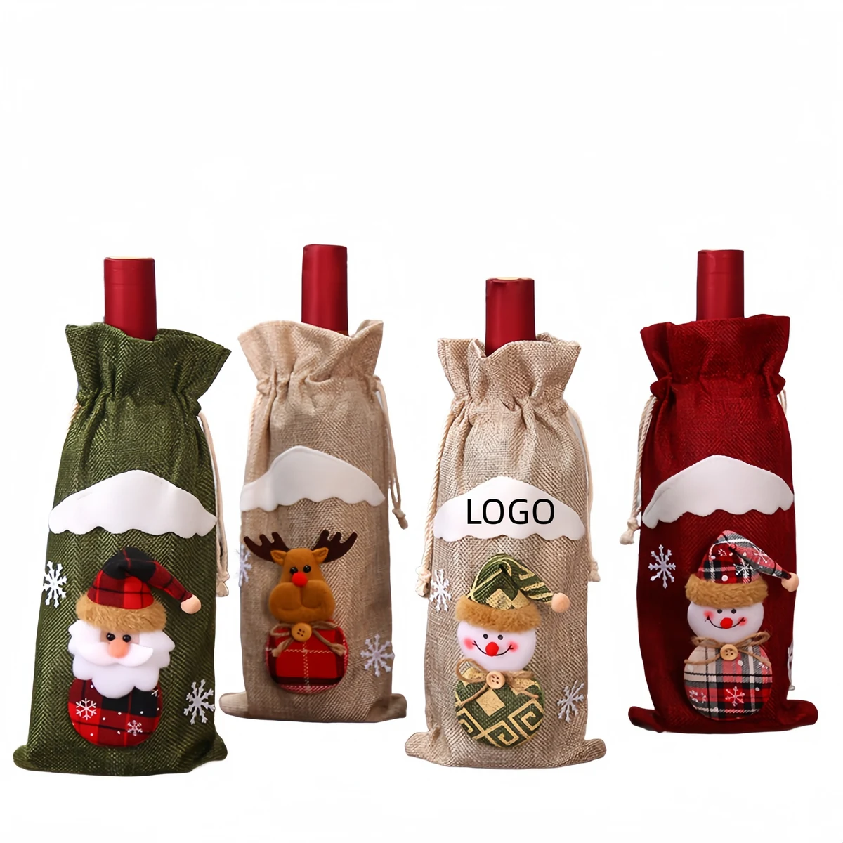 Holiday Party Gift Wine Bags 1