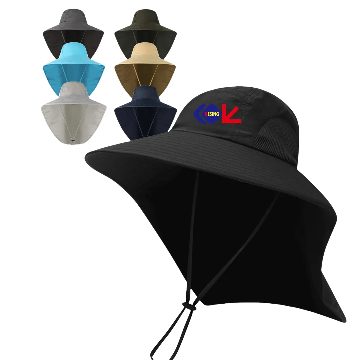 Quick Dry Wide Brim Sun Shawl Outdoors Cap MOQ10 1
