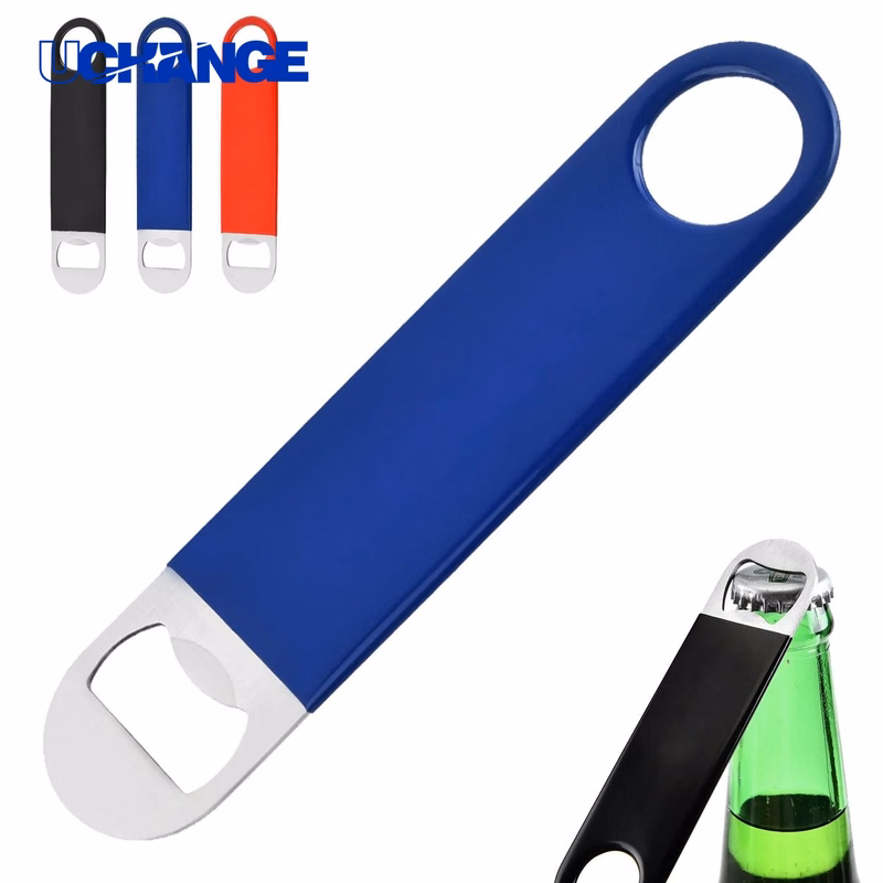 Stainless Steel Flat Bottle Opener for Bars, Kitchens & Events