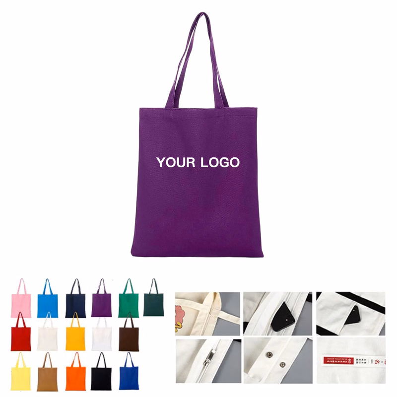 Classic Cotton Canvas Tote 15 Inch for Daily Use