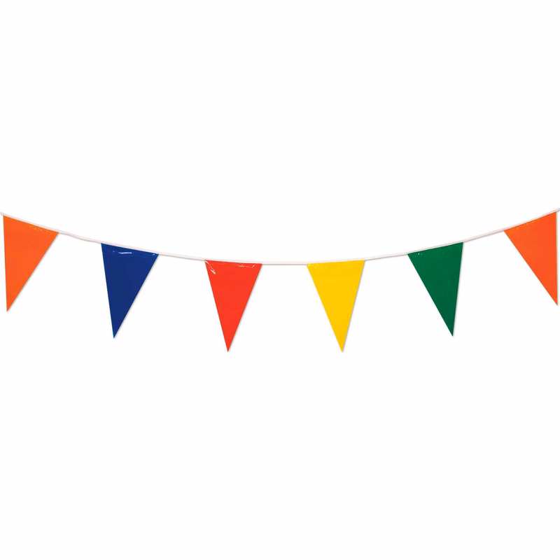 105' Multicolor Pennant String