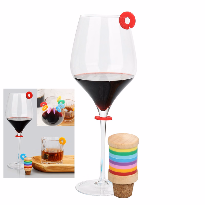 8pcs Silicone Drink Markers