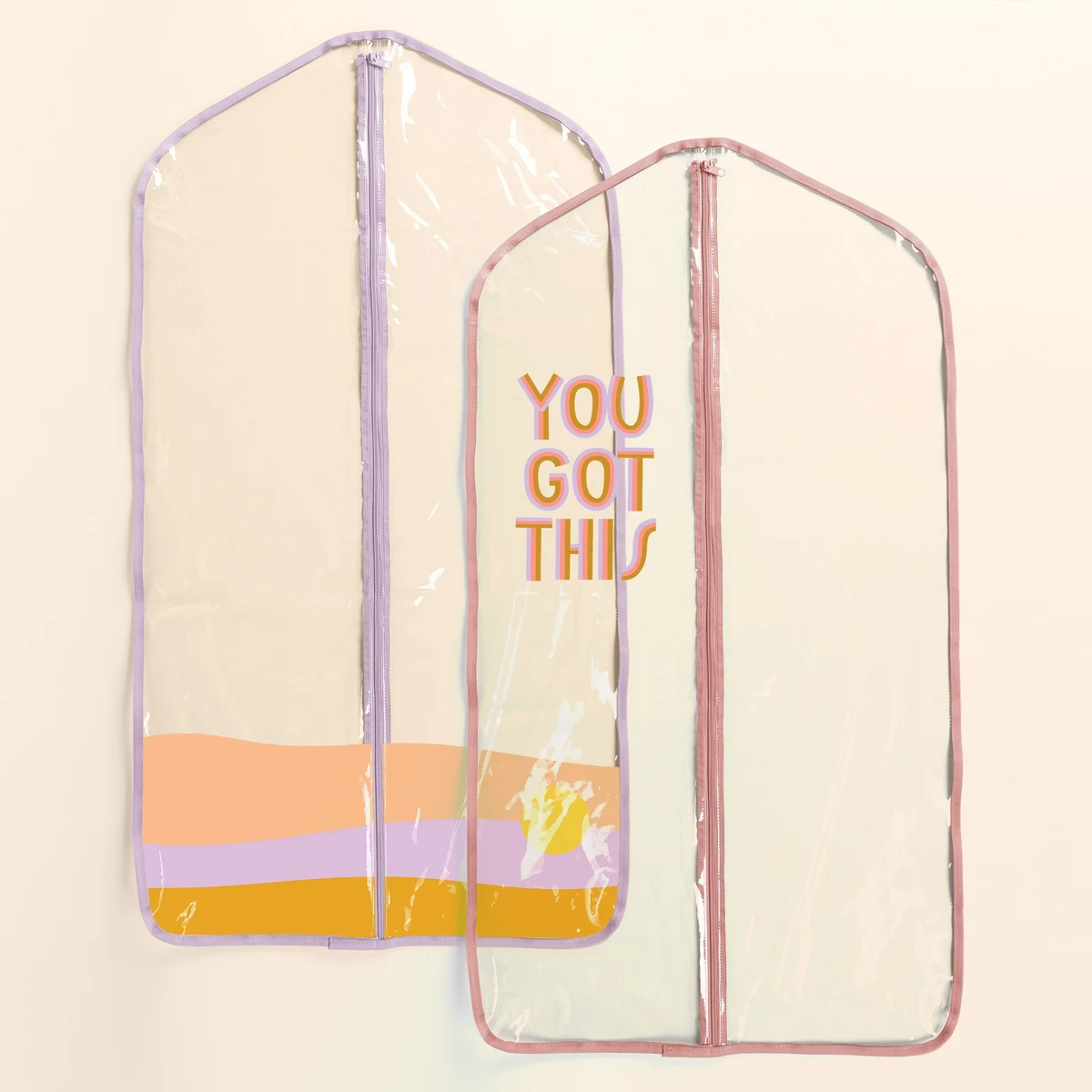 FANCY PANTS ADULT GARMENT BAG - CLEAR VINYL 1