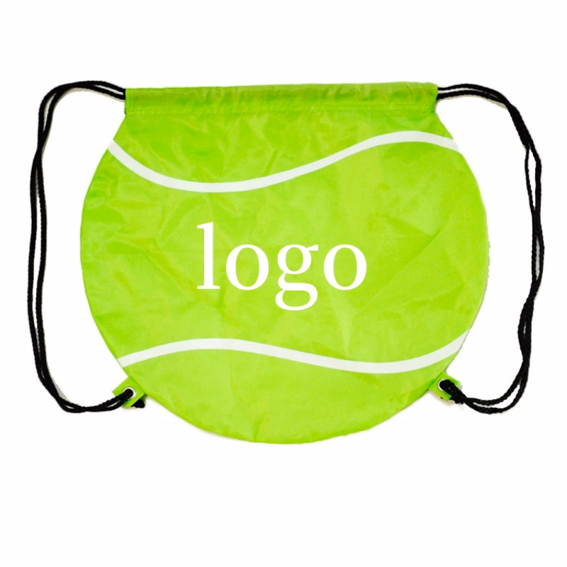 Tennis Ball Shaped Drawstring Backpack