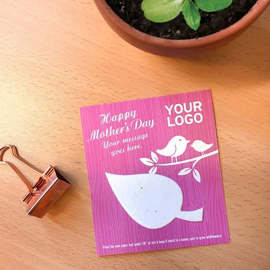 Mother's Day Eco Leaf Flat Cards 1