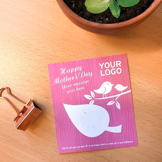 Mother's Day Eco Leaf Flat Cards