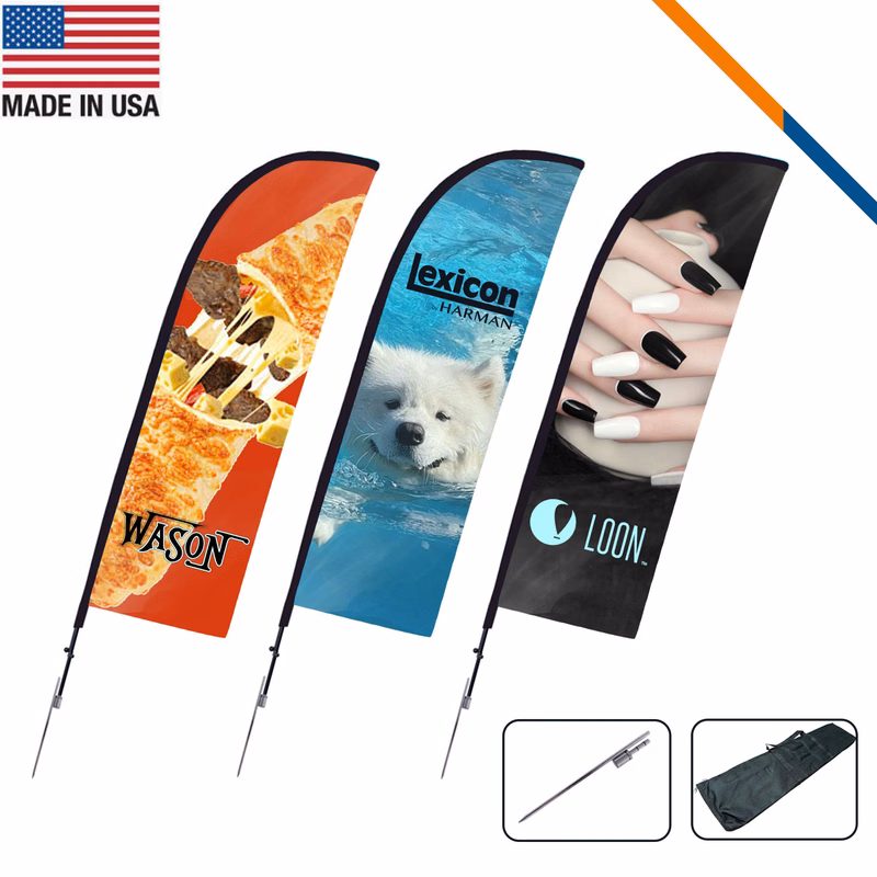 9' Denri Single-Sided Straight Flag