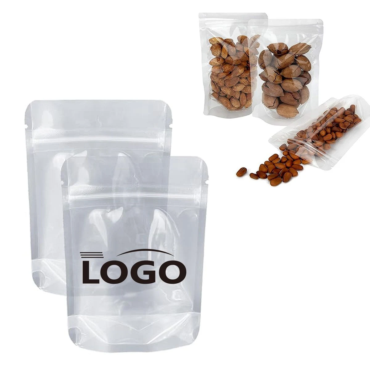 Clear Food-Grade Zip Lock Storage Bags 1