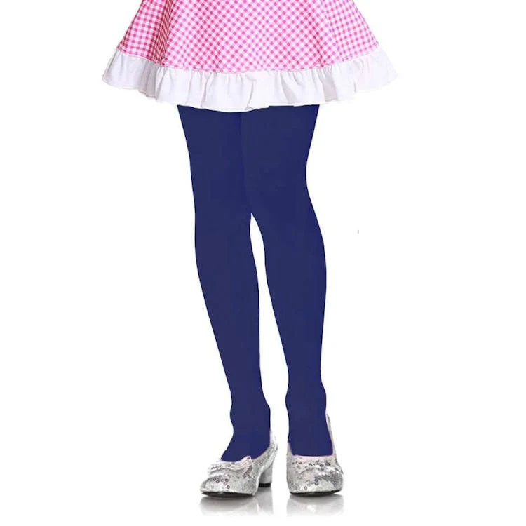 Girls' Winter Tights - Navy Extra Small 1