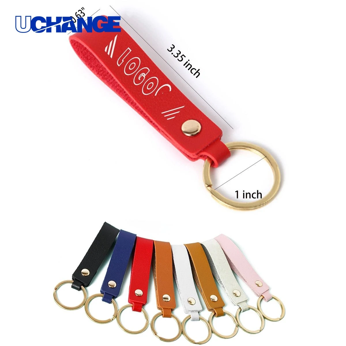 PU Keychain with Ring 1