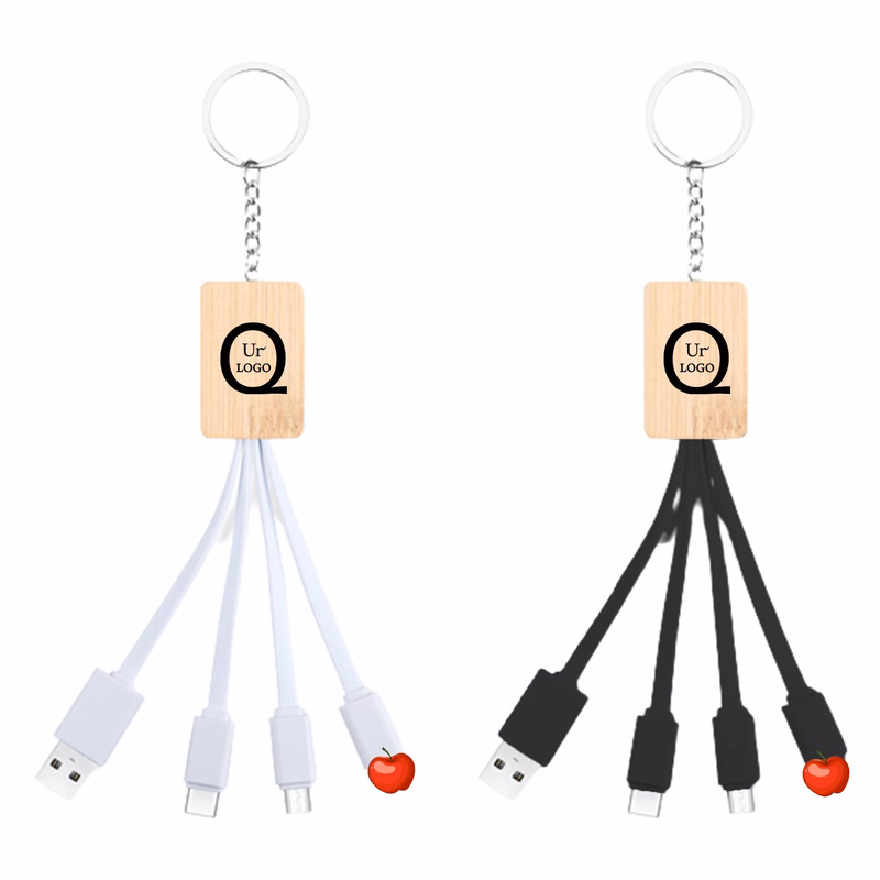 5.9 Inch 3 In 1 Charging Cable Keychain