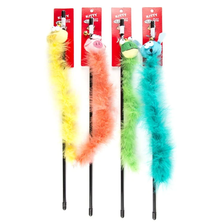 Cat Wands w/Bell Toys - 4 Colors 1