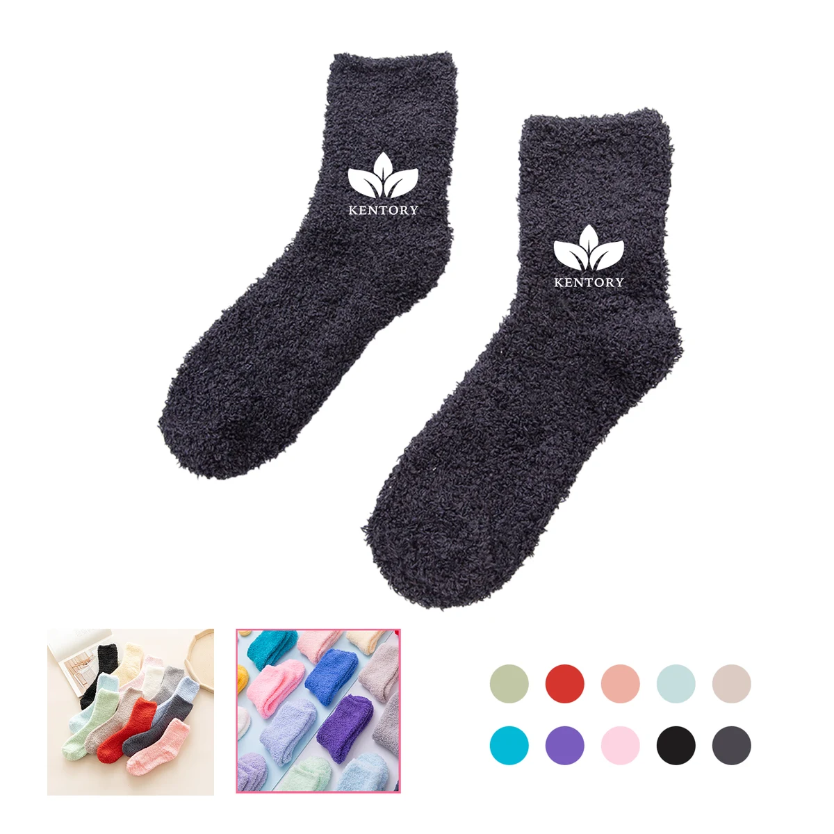 Fuzzy Coral Fleece Socks 1