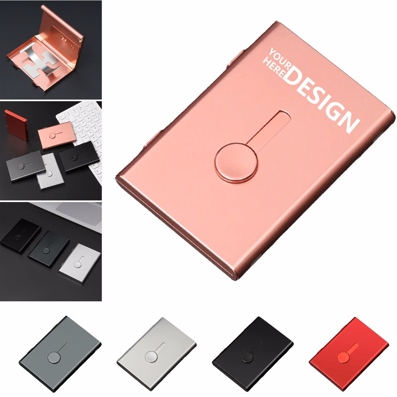 Plastic Business Card Case with Automatic Eject