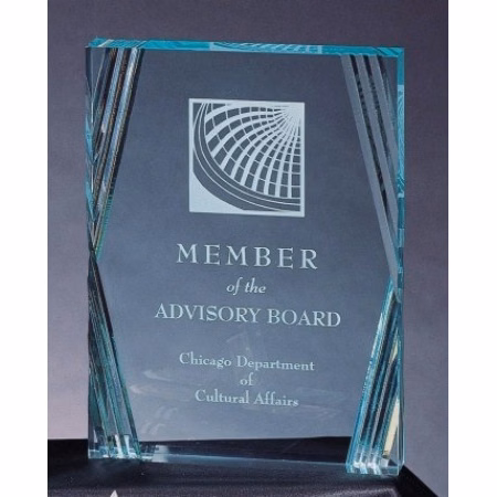 Executive Series Jade Desk Acrylic Award