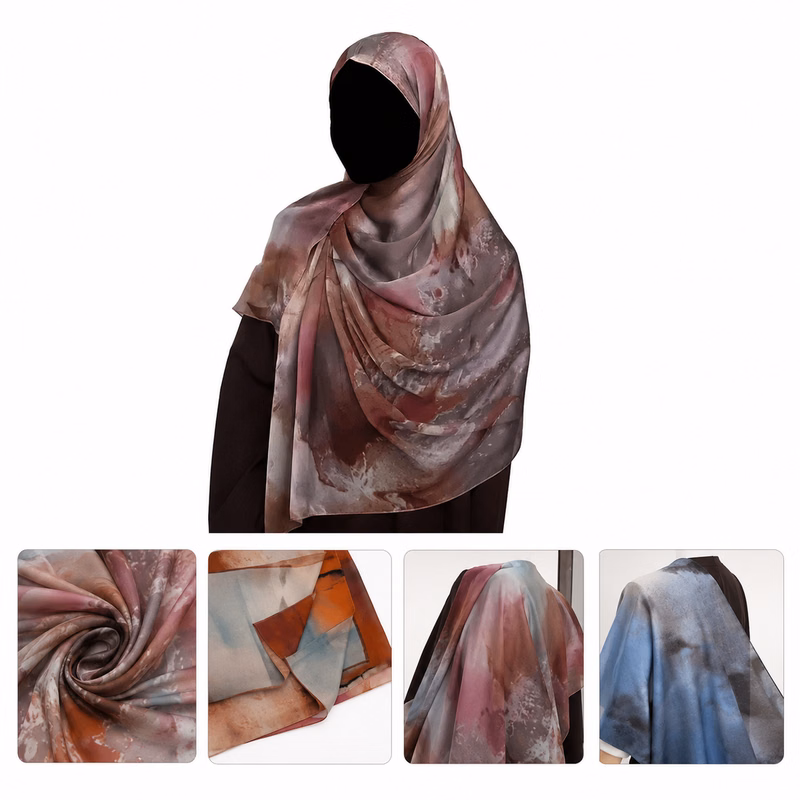 Silky Bohemian Headscarf Stole