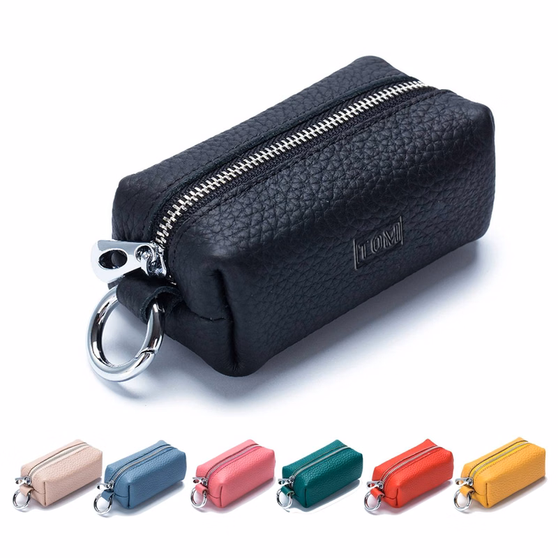 Large Capacity Soft Leather Car Keychain Wallet Purse
