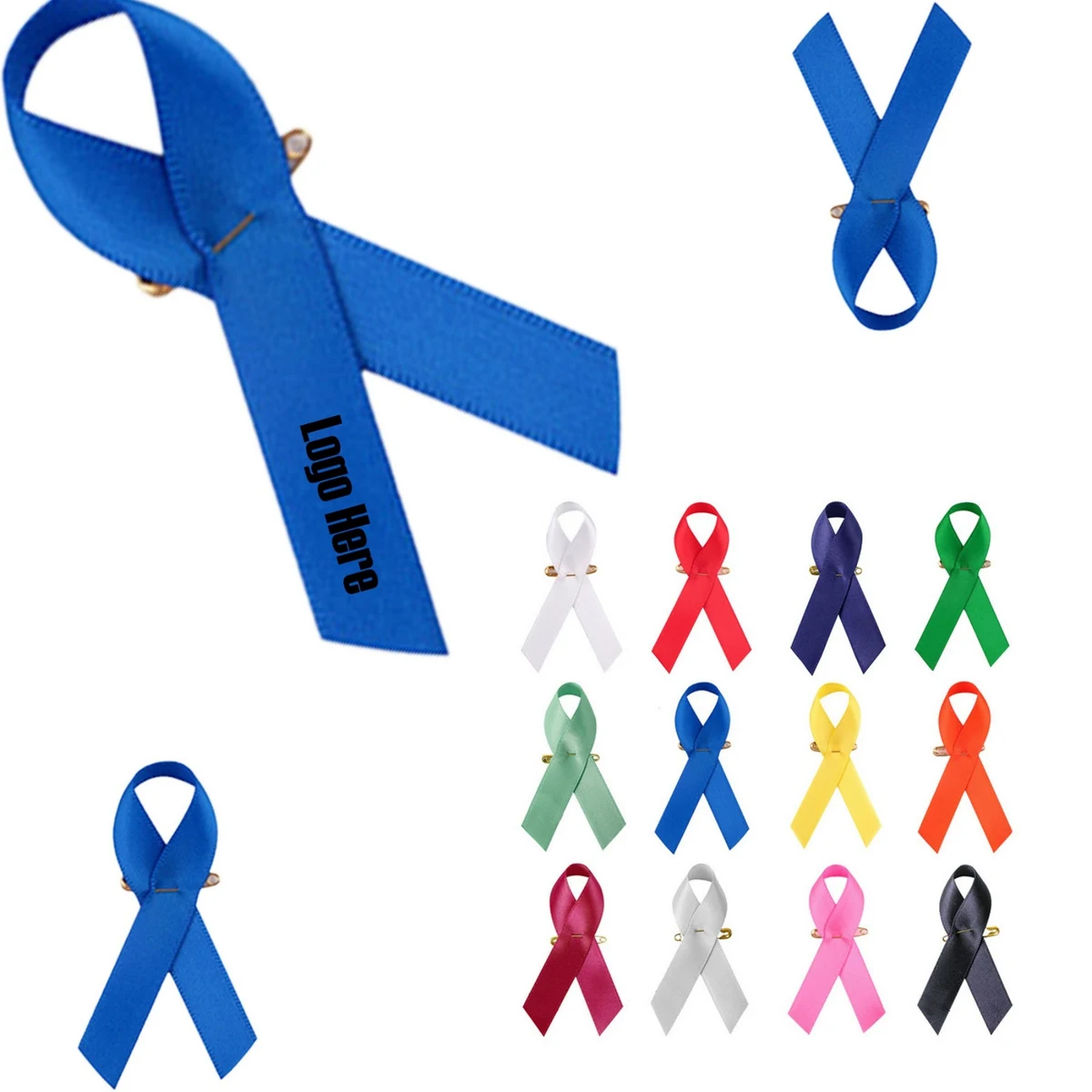 Blank Organ Donor Awareness Ribbon Pin 1