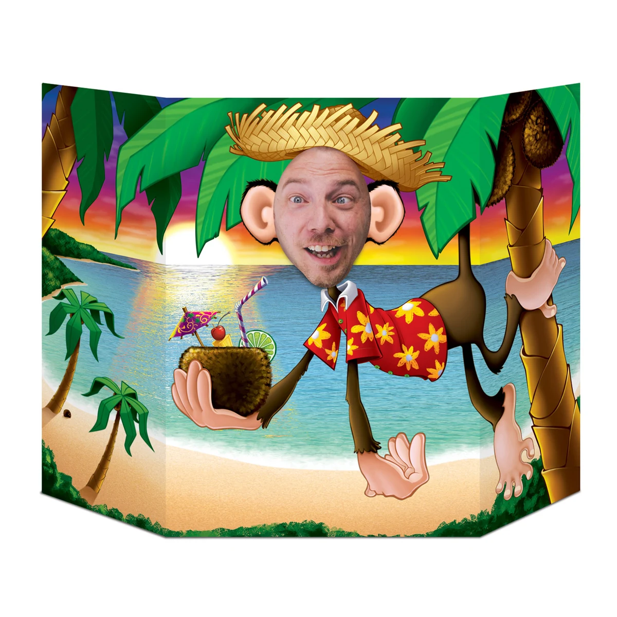 Luau Monkey Photo Prop 1