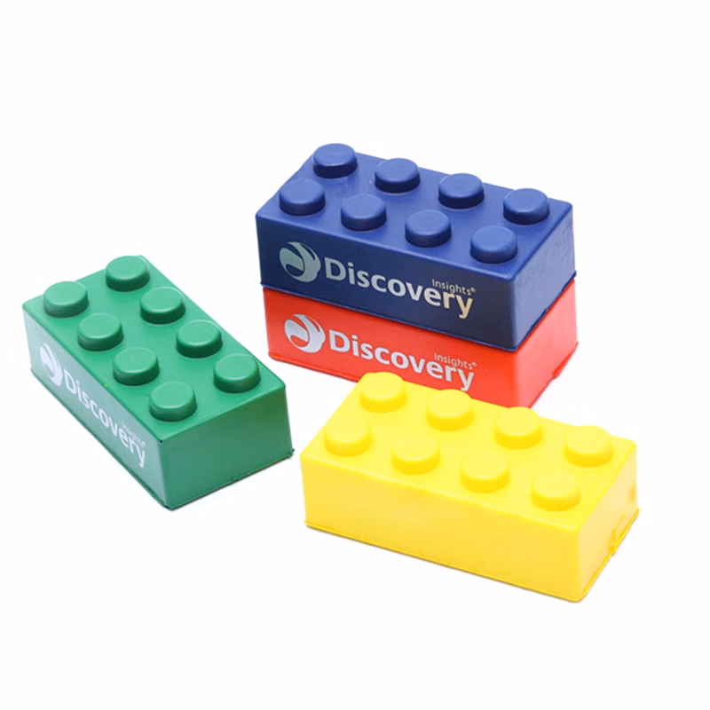 Building Block Stress Relief Toys/Stacking Construction Foam Squeeze Toys