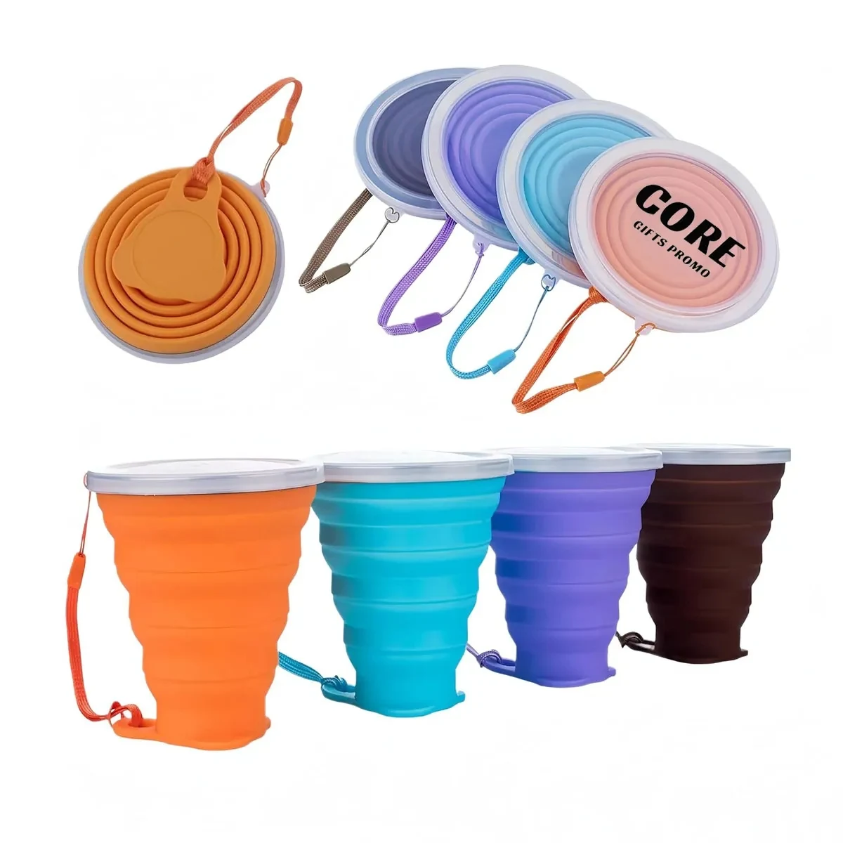 9oz Silicone Collapsible Travel Cup 1