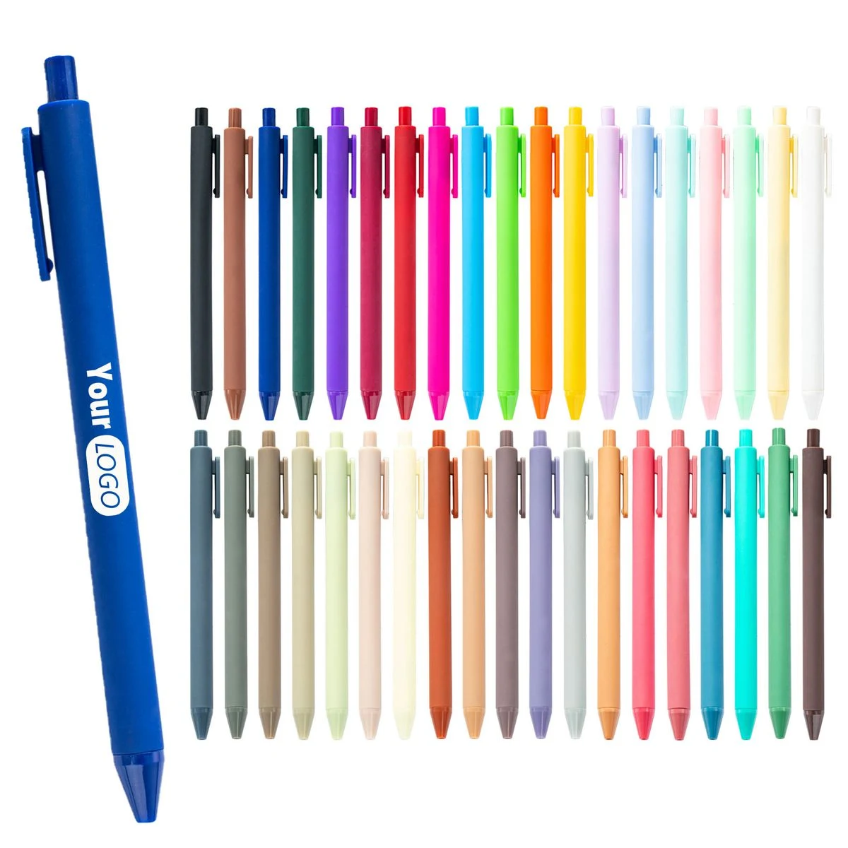 Minimalist Macaron Retractable Ballpoint Pen MOQ 100 PCS 1