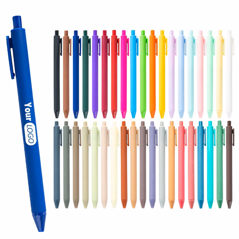 Minimalist Macaron Retractable Ballpoint Pen  MOQ 100 PCS