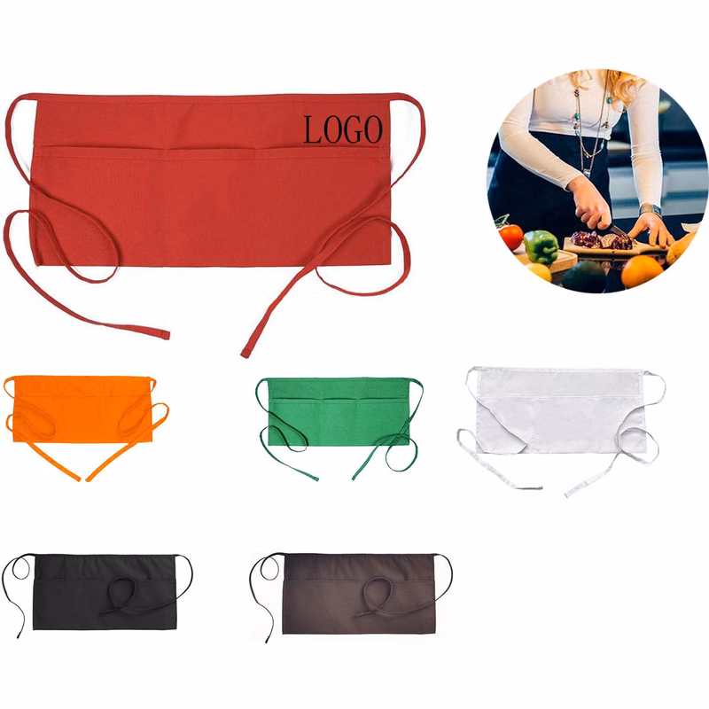3 Pocket Half Apron for Work