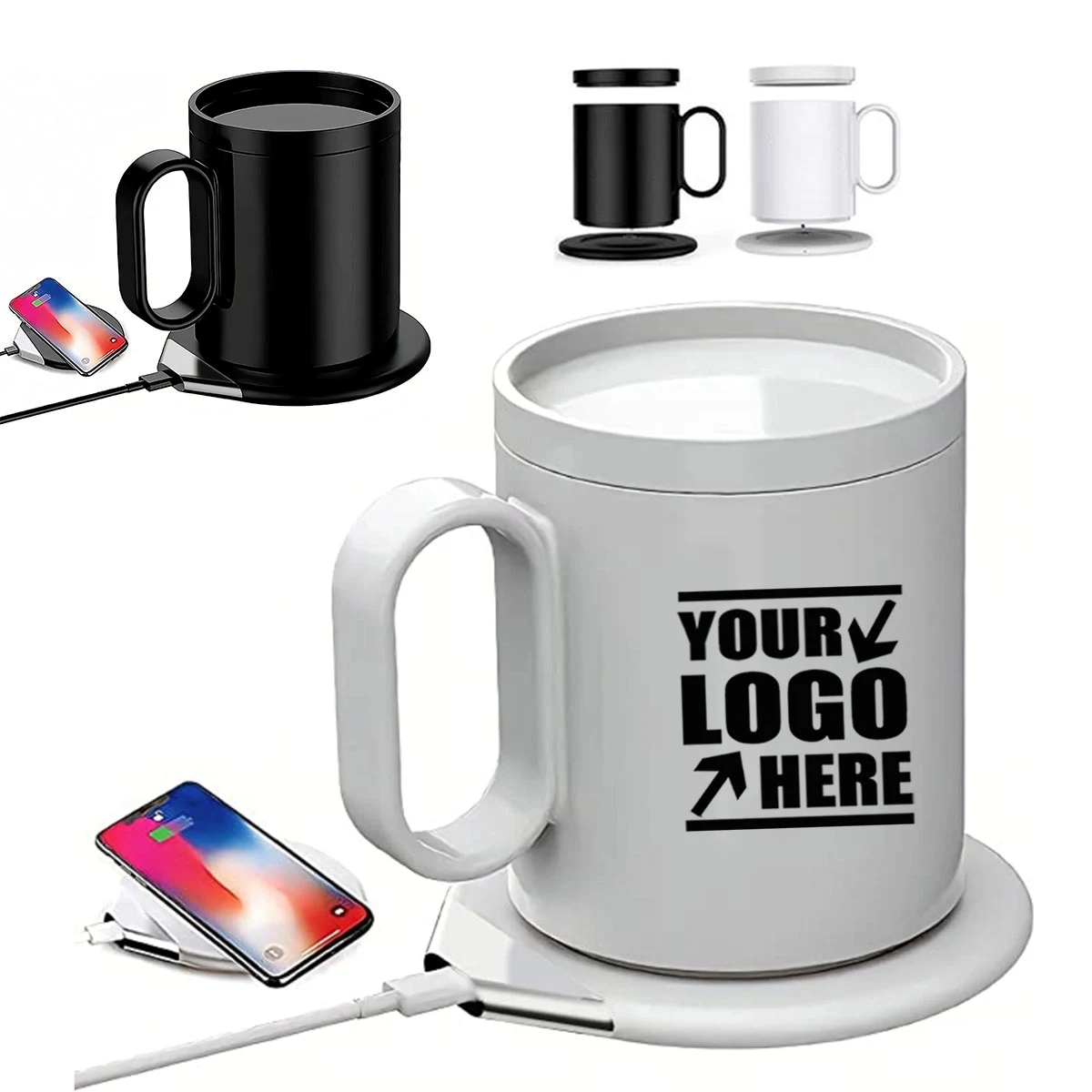 Smart Mug Warmer Phone Wireless Charging Set 1