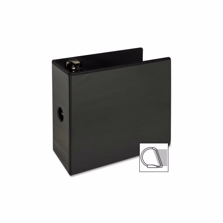 5" 3-Ring Binders - Black D Rings View Covers