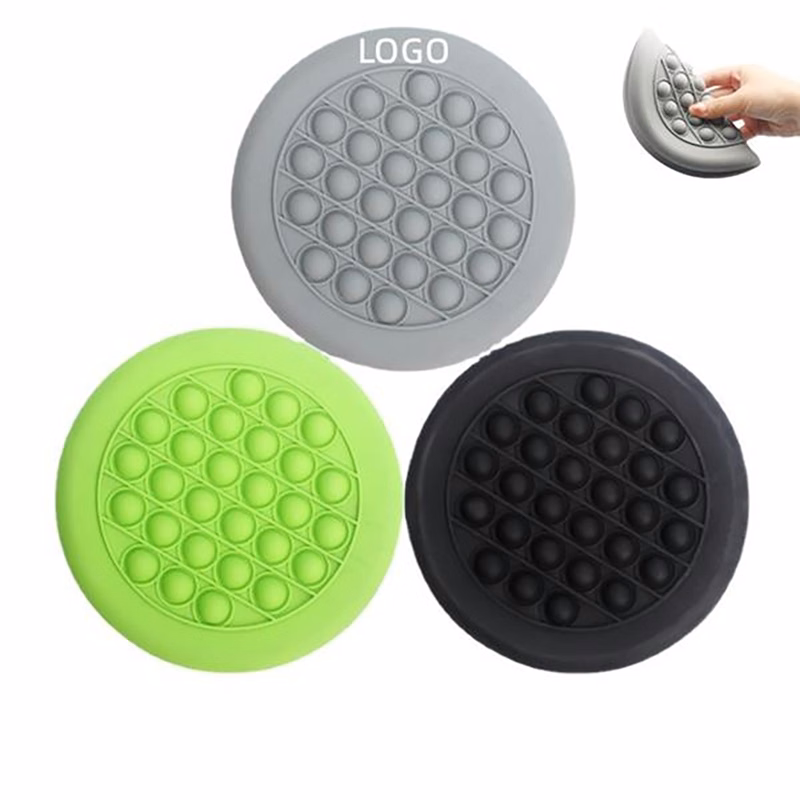 Push Pop Stress Reliever Flying Disc