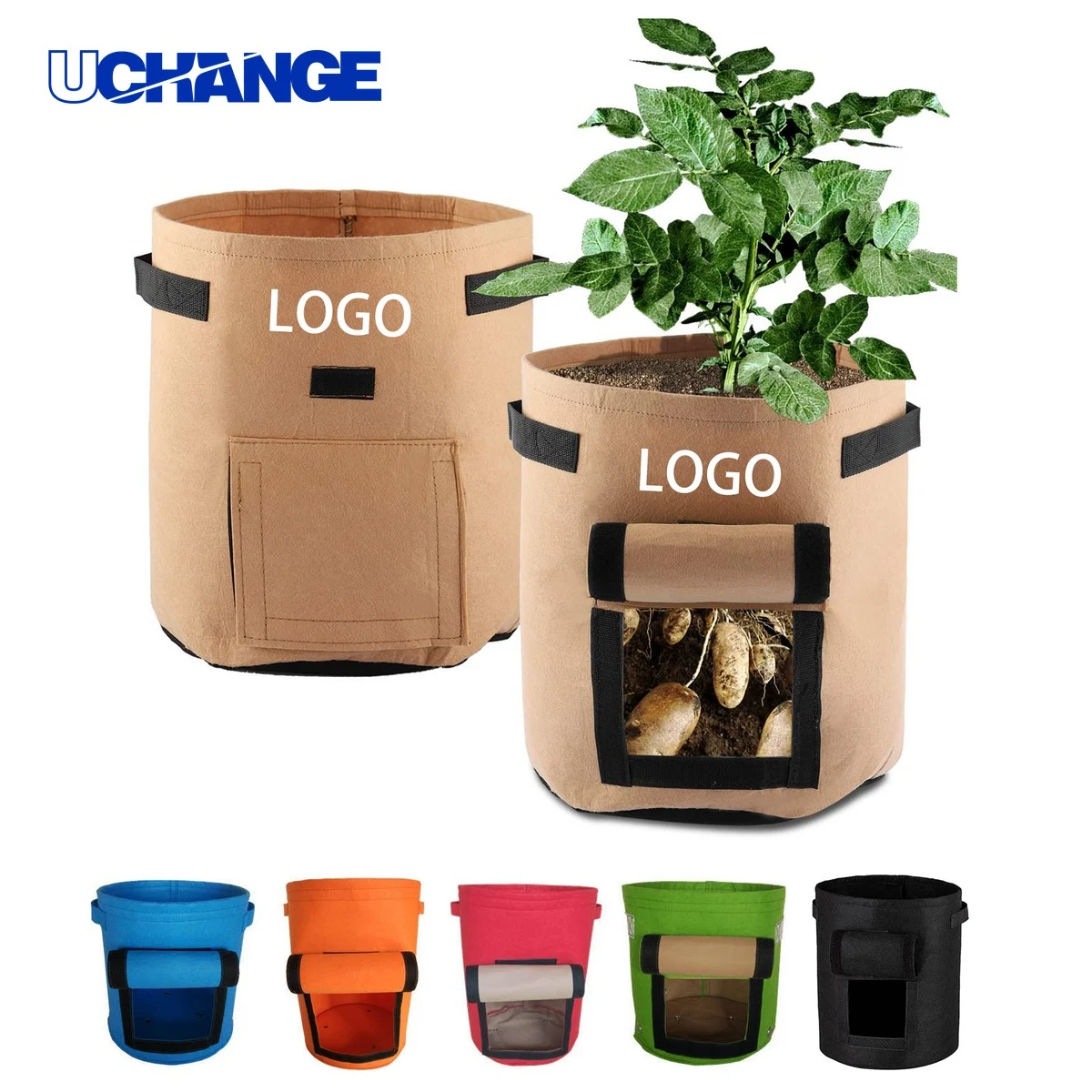 7 Gallons Non woven Vegetable Grow Bag 1