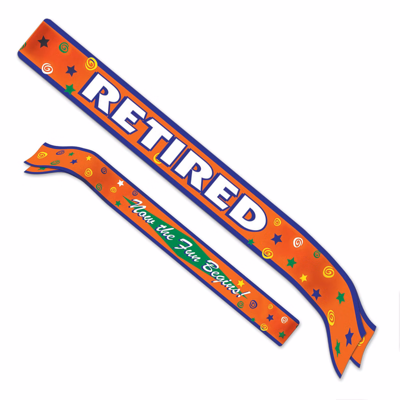 Retired Satin Sash