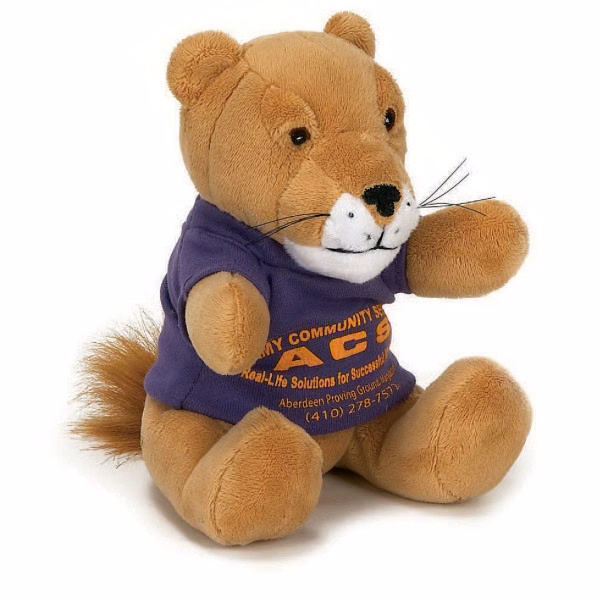 7" Extra Soft Style Animal- Cougar