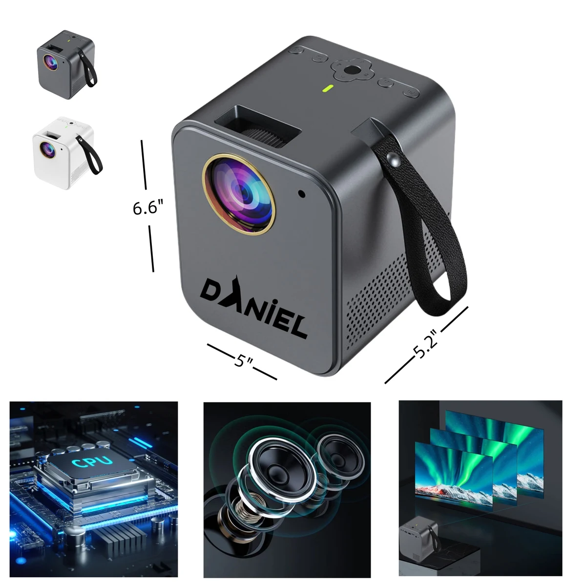 4K High-Definition Portable Wireless Smart Projector With AI Language Remote Control 1