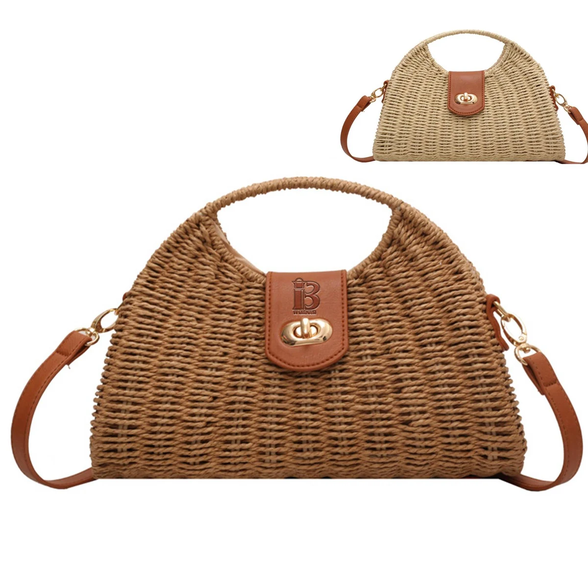 Straw Crossbody Bag for Women 1