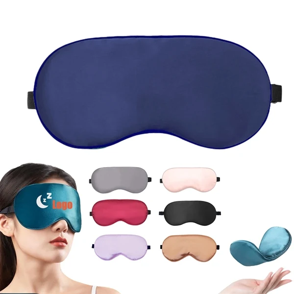 Satin Silk Sleep Mask Nap Eye Cover Travel Blindfold 1