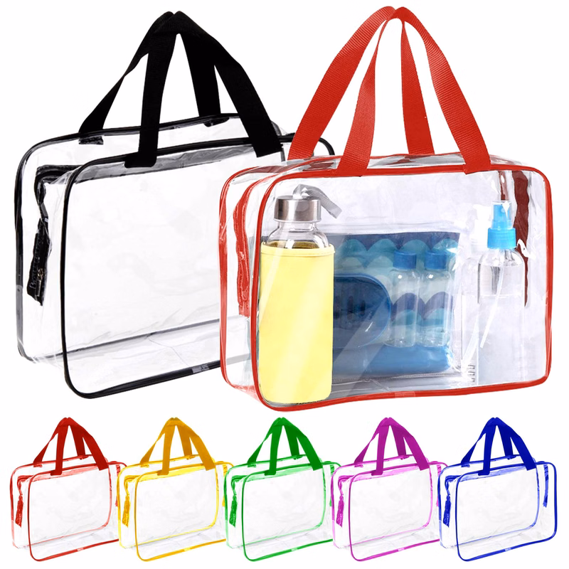 3pcs/pack PVC Transparent Make Up Bag