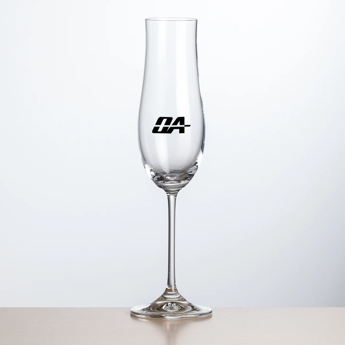 Avondale Flute - Imprinted, custom glassware with logo imprint 1