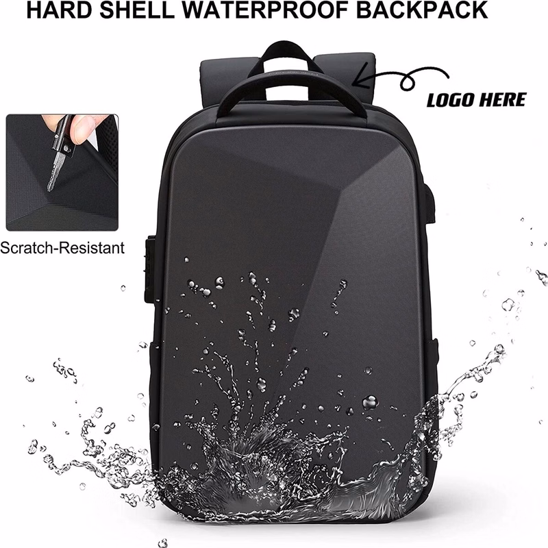 Anti-Theft Hard Shell Backpack with USB Port