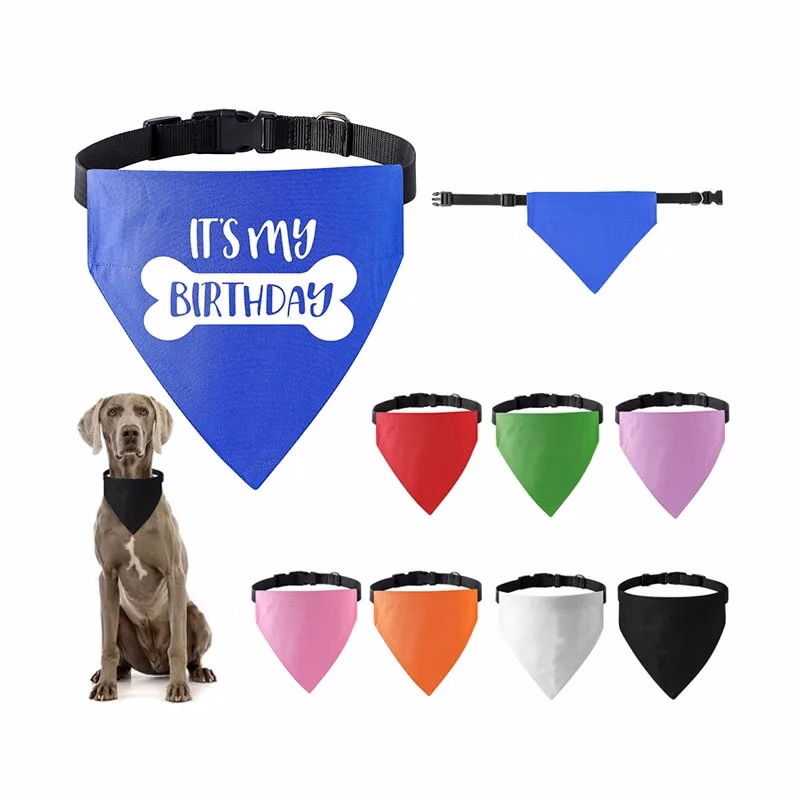100% Cotton Canvas Pet Bandana Bib