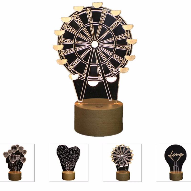 Ferris Wheel 3D Acrylic Night Light